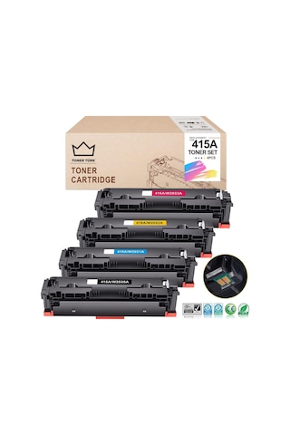 Hp 415a Uyumlu Toner Set - Çipli / W2030a / W2031a / W2032a / W2033a/ M455 / M480 / M454 / M478 / M479