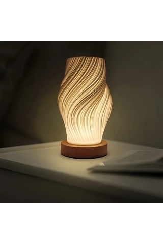 Boatshop1 Beyaz Modern Minimalist Tasarim Led Dugmeli Uc Aydinlatma Modlu Yatak Oturma Ve Calisma Odalari İcin Dekoratif Masa Lambasi Beyaz