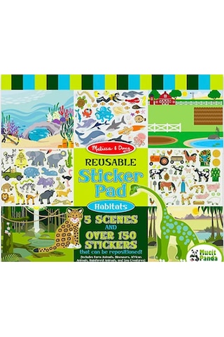 Melissa & Doug Tak Çıkar Çıkartma Kitabı - Hayvanlar