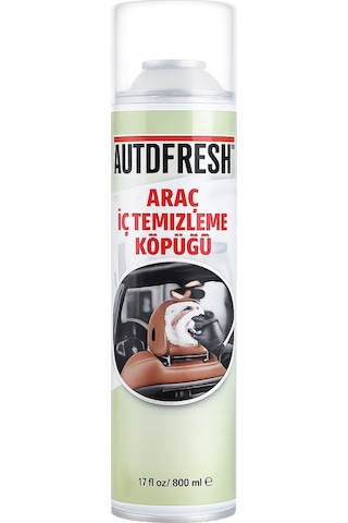 Autofresh Araç İç Temizleyici Köpük Sprey 500 Ml Oto Koltuk, Tavan, Döşeme Ve Torpido Temizleme Köpüğü
