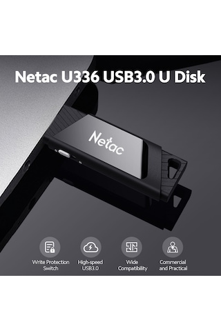 Springsun Netac U336 Usb3.0 16 GB U Disk Taşınabilir Yüksek Hızlı Yazma Korumalı Usb Flash Sürücü Gen