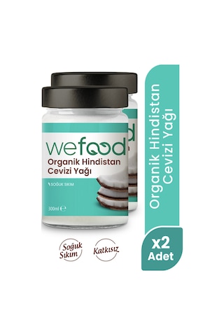 Organik Hindistan Cevizi Yağı 300 Ml 2'li Soğuk Sıkım Diğer