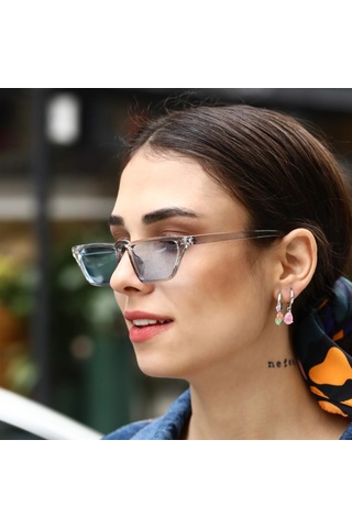 Livia Mavi Kadın Güneş Gözlüğü Beyaz