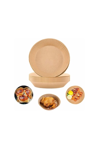 Skycity Yemek Dereceli Havva Fritöz Liner 16cm, 100 Adet - Yağ/su Geçirmez, Kullandıkdan Atılabilir, Fritözü Temiz Tutar, Mikrodalga/steamer Uyumlu Diğer