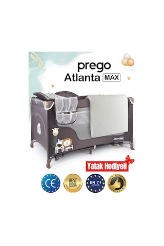 Prego Atlanta Max Alt Açma Üniteli Oyun Parkı + Yatak