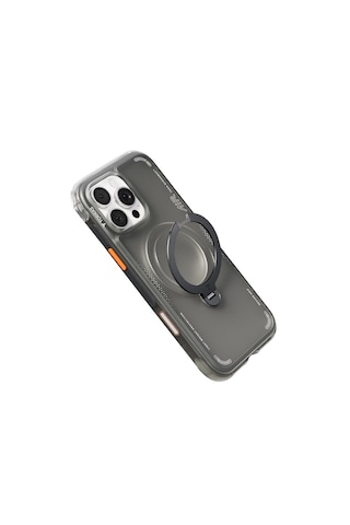 Torras Apple iPhone Uyumlu 16 Pro Max O Stand Spin Air Serisi Magsafe Kılıf Siyah