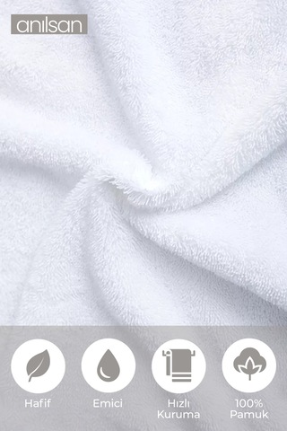 100'lü Greek Beyaz Banyo Havlusu - 70x140 Cm, 490 Gr, %100pamuk, Spa Ve Otel Havlusu 10 Adet Beyaz