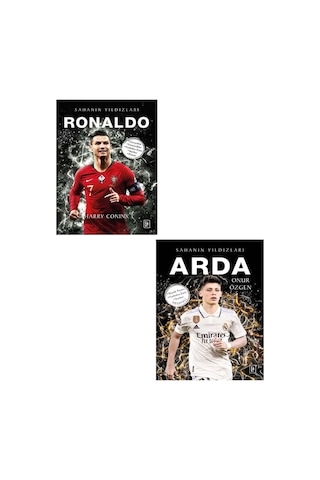 Parodi Sahanın Yıldızları Ronaldo - Arda Futbolcu Kartı Poster Hediyeli 2 Kitap