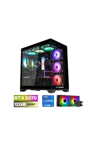 Xaser Lexus X550 i5-12400F 32 GB 1 TB SSD 12 GB RTX5070 Masaüstü Oyuncu Bilgisayarı