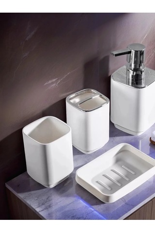 Conflate Banyo Seti 4 Parça. 465510870 Beyaz