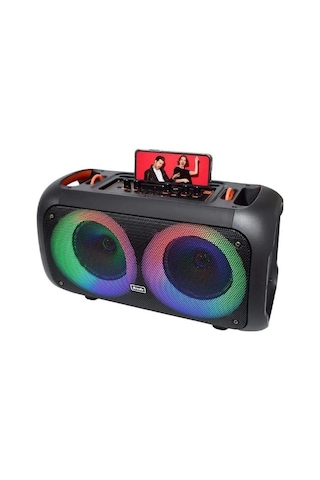 Party Box Bluetooth Hoparlör Kablosuz Mikrofonlu 60w Karaoke Speaker