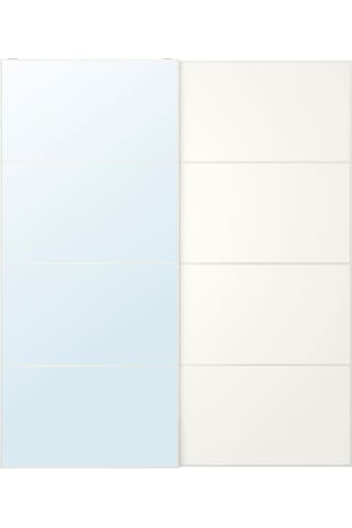 Sürgü Kapak, Beyaz-ayna, 200x236 Cm Beyaz