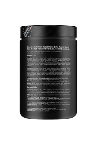 Kingsize Nutrition Beast Mode 525 Gr - Kola