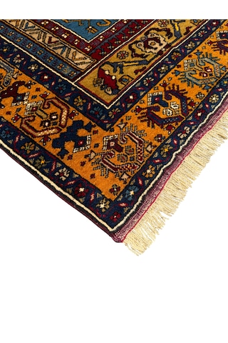 El Dokuma Sıfır Yahyalı Halısı 105x185 Özel Model Yün Namazlık