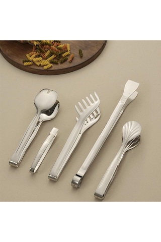 Hisar Lale 5 Parça Servis Maşa Seti