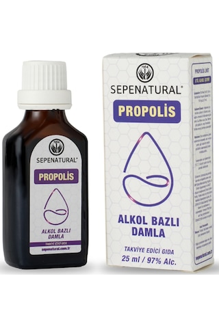 Sepe Natural Propolis Sıvı Ekstresi Alkol Bazlı Damla 25 ML