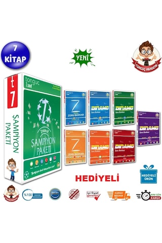 Tonguç Akademi 7. Sınıf Şampiyon Seti 2022 Hediyeli