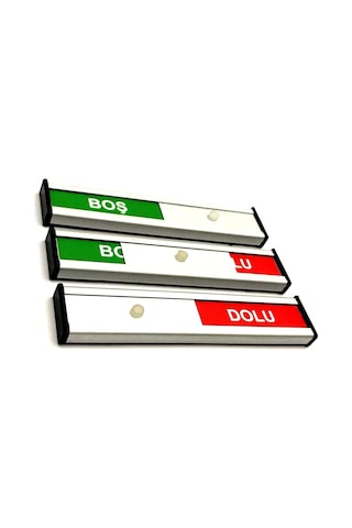 Boş - Dolu Tabelası Kapı Isimliği Yönlendirme Levhası Sürgülü