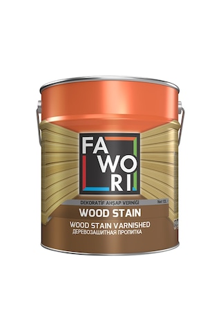 Fawori Wood Stain Vernikli Ahşap Koruyucu 2,5 Lt