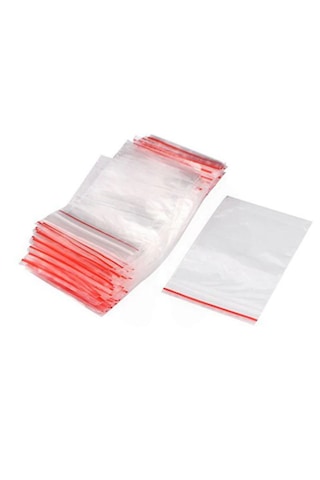 Kilitli Torba 7x9 Cm 100'lü Kilitli Buzdolabı Poşeti Şeffaf Naylon Torba Kilitli Saklama Poşeti