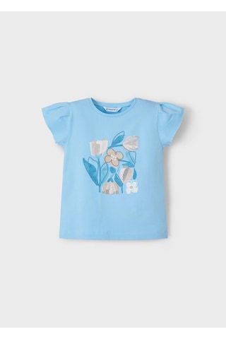 Mayoral Kız Çocuk T-shirt 3015m Mavi