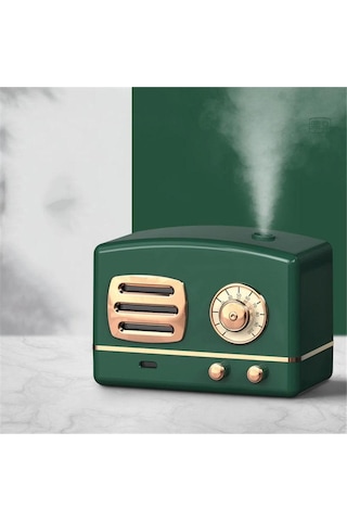 200ml Radyo Görünümlü Mini Hava Nemlendirici Buhar Makinesi Ve Aroma Difüzörü Retro Humidifier