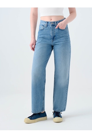 Straight Regular Fit Mavi Kadın Jean Pantolon Lf2039819 Mavi