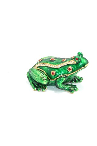 10 Adet Taşlı Tekli Kurbağa Aksesuarı Kurbağa Figürü, Takı Süsleme, Taş Detaylı, Crystal Frog Accessory