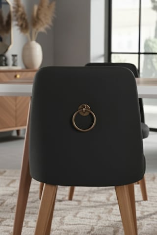 Halka Sarkaç Kulp - Antik Sarı Sandalye Arkası Ve Mobilya Kulbu - Üstten Vidalı - 60 Mm Çap Antik Sarı