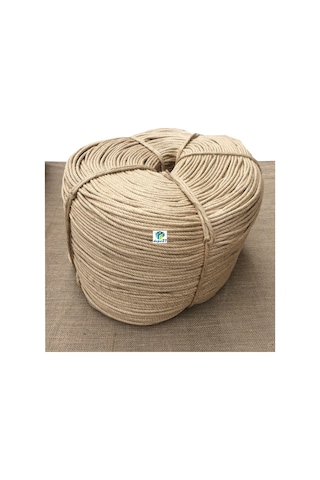 Molhalat 6 MM Jüt Halat Hasır 4 Kol Büküm - 10 M