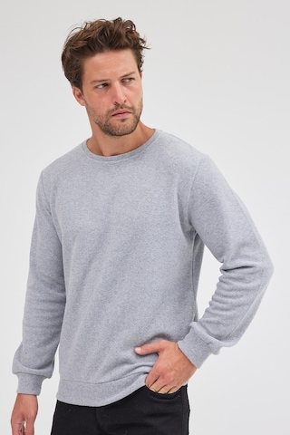 Mmetalic Erkek Gri Standart Fit Normal Kesim Pamuklu Basic Bisiklet Yaka Sweatshirt Mtlce113-gri Gri