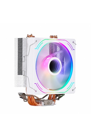 Game İn Game Frozen-ıı Beyaz 1x12cm Auto Rainbow Fanlı Kule İşlemci Fan 120MM FAN