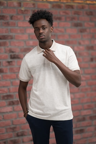 Advante Regular Fit Likralı Çizgili Polo Yaka T-shirt Kahverengi