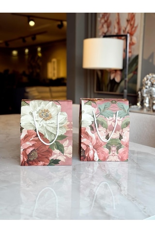 Kolix 2'li Premium Hediye Kutusu Hediyelik Çanta Hediye Paketi 24x14x20cm 2 Adet