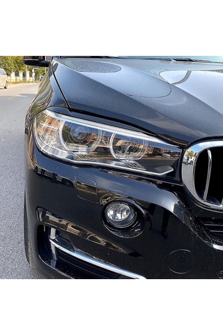 Symbee Bmw X5 X6 F15 F16 2014-2018 Ön Far Kaşlığı, Gloss Siyah Plastik, Korozyon Ve Çizik Koruması, Kolay Kurulum