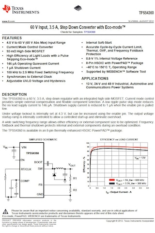 Tps54360ddar Stepdownconverter