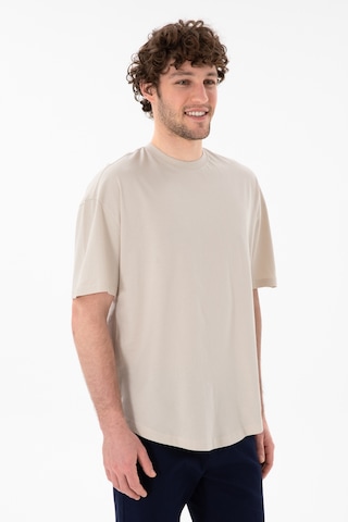 U.S. Polo Assn. Erkek Long Fit Bisiklet Yaka Taş Basic Tişört 50305988-VR049
