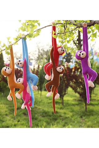 Peluş Maymun. Elleri Yapışabilen Uyku Ve Oyun Arkadaşı -70 Cm Beyaz