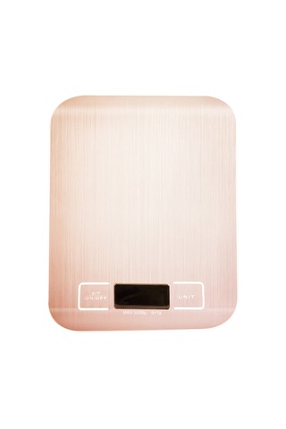 Kosona Gümüş Pembe Paslanmaz Çelik Mutfak Dijital Terazi, 5kg/1g Hassasiyet, Lcd Ekran, Otomatik Kapatma, 5 Ağırlık Birimi Pil Yok Diğer