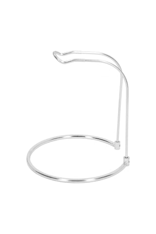 Xiyyadms Stokaj Makinesi Rafı, Paslanmaz Çelik, Hafif Ve Ayrılabilir, Dairesel Taban, U-şekilli Üst Çerçeve, Sabit Konumlandırma, Spinning Makinesi Depolama Ve Gösterim İçin Kısa Tip Gümüş