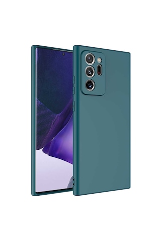 Galaxy Note 20 Ultra Uyumlu Mara Lansman Kılıf-koyu Yeşil