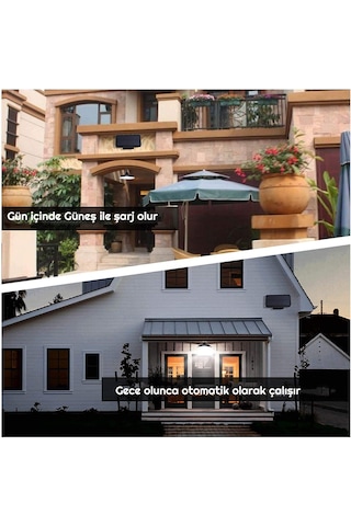 Exeo Solar LED Aydınlatma Güneş Enerjili 2 li Lamba Sarı Işık