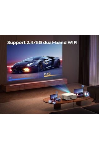 Yaber Pro Y9 15000Lümen 450 Ansı 1080P 5G Wifi Bluetooth Projektör