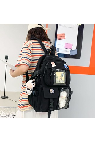 Treasure Sell Global Çok Bölmeli Büyük Kapasiteli Sırt Çantası - Çok Renkli