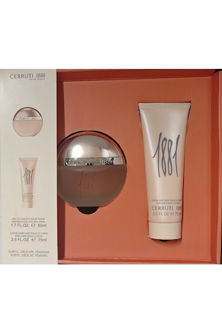 Cerruti 1881 Kadın Parfüm Edt 50 Ml +75 Ml Vücut Losyonu Set Amber Çiçeksi