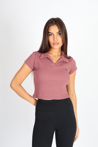 Soft&Basic Polo Yaka Ve Patlı Kaşkorse T-shirt Bakır