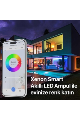 Lexroo Akıllı Wi-fi Led Akıllı Rgb Ampul Mobil Uygulama Denetimli