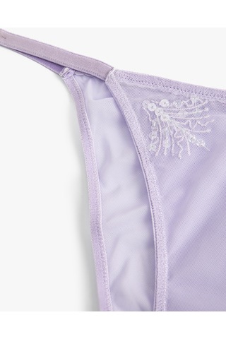 Koton Brief Külot Dantelli Normal Bel Lila 4slk30165mk Lila