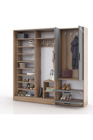Abre Vm-300348 Antrasit Vestiyer Portmanto Diğer