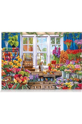 Star Puzzle 1500 Parça Çiçekci Puzzle